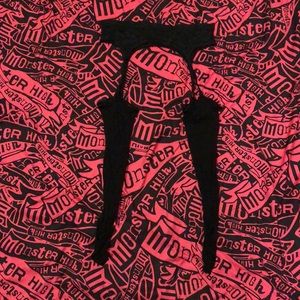 Black garter leggings